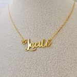 Collier 1 Prénom Personnalisable écriture large