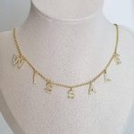 Collier Prénom Scintillant Personnalisé – Diamant / Strass Incrusté