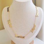 Collier 5 prénoms personnalisés