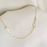 Collier deux prénoms personnalisés