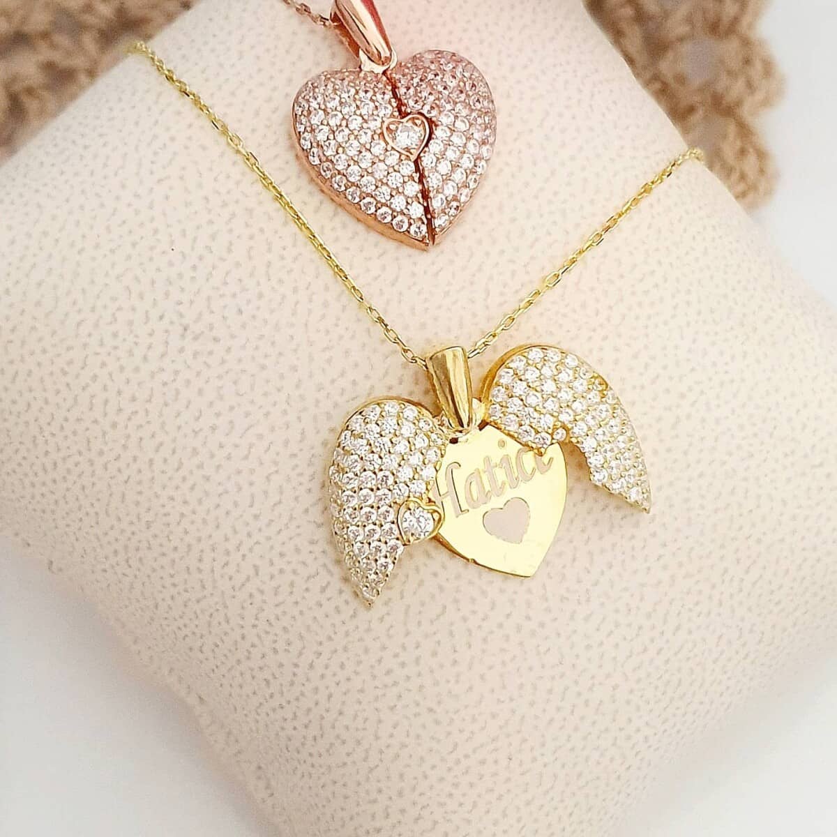 Collier cœur qui s’ouvre personnalisé