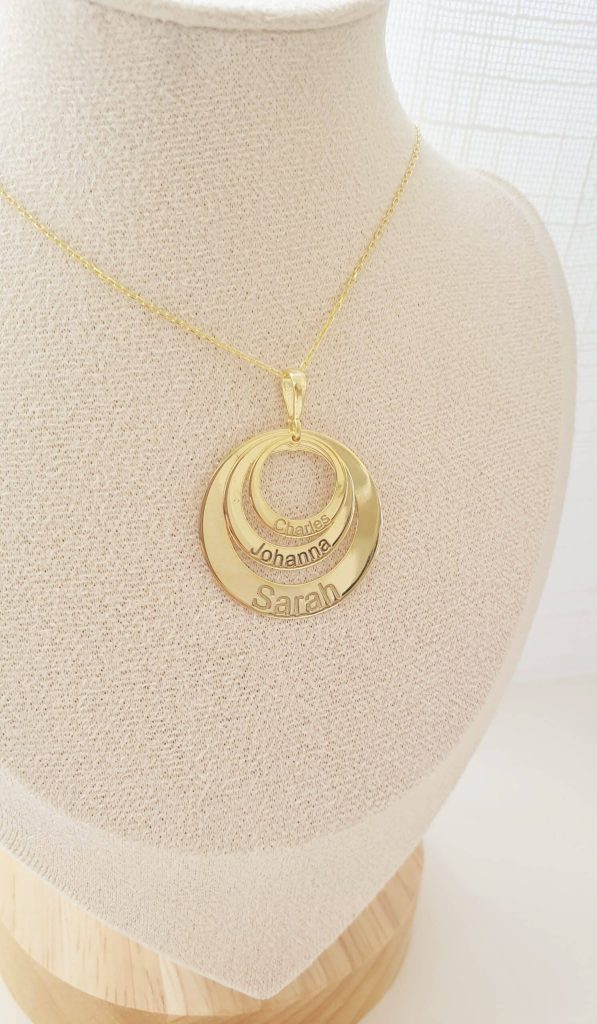 Collier 3 ronds personnalisés