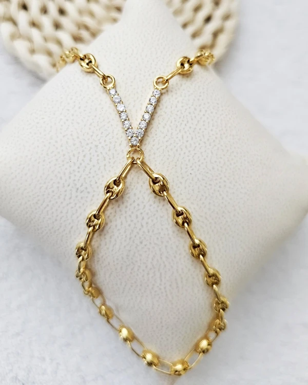 bracelet bague grain de café prénom personnalisé or