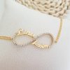 bracelet prénom infini personnalisé strass
