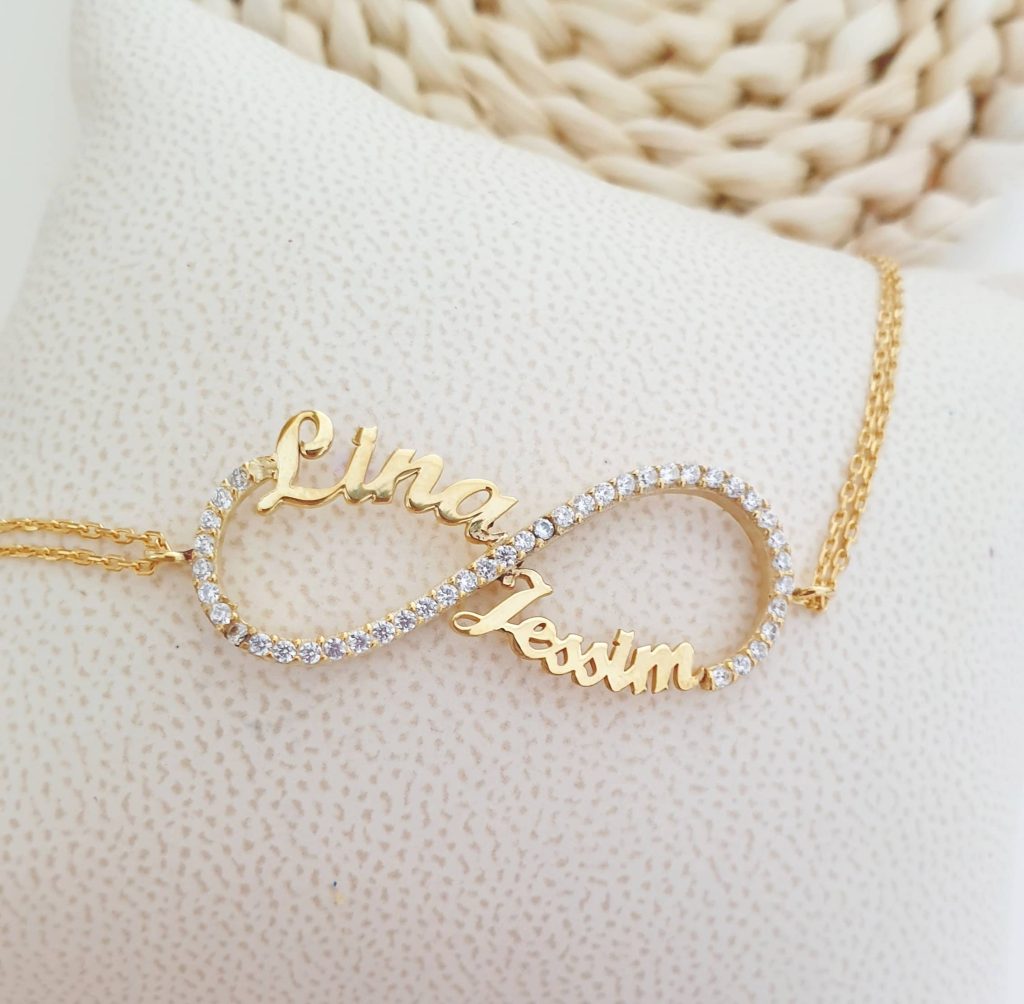 bracelet prénom infini personnalisé strass