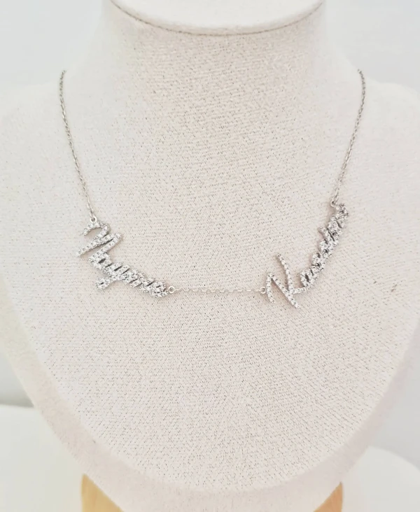 Collier 2 prénoms personnalisés