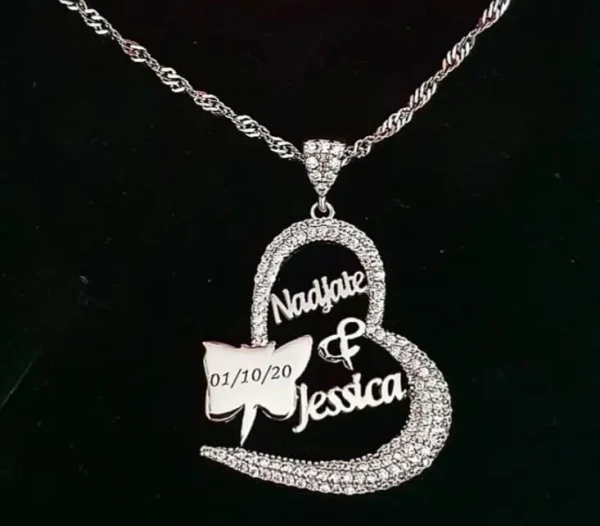 Collier 2 prénoms personnalisés