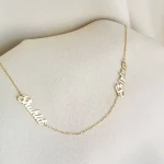 Collier 2 Prénoms Personnalisable