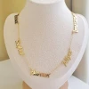 collier 5 prénoms personnalisé famille bijou femme