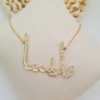 Collier arabe personnalisé avec prénom ou mot en écriture arabe, élégant et fin