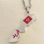 Collier Drapeau Personnalisé Pays & Carte