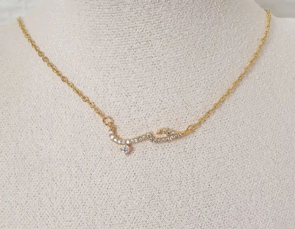 Collier hob bijoux amour arabe or