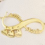 Collier Prénom Infini Petits Cœurs Personnalisés