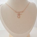 Collier 2 lettres fusionnés personnalisés