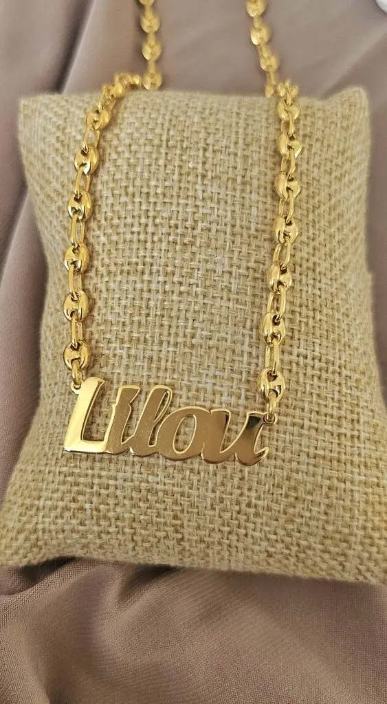 Collier grain de café personnalisé avec prénom