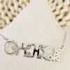 collier prénom amazigh personnalisé bijou berbère argennt