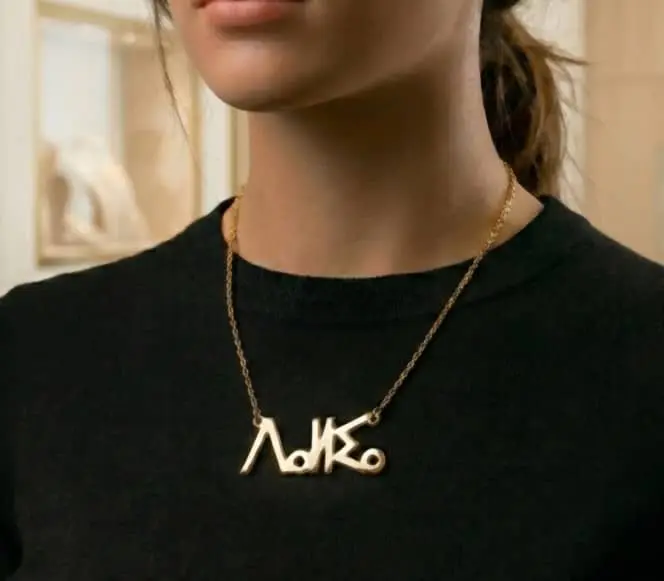 collier prénom amazigh personnalisé bijou berbère