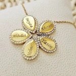 Collier 5 prénoms personnalisés