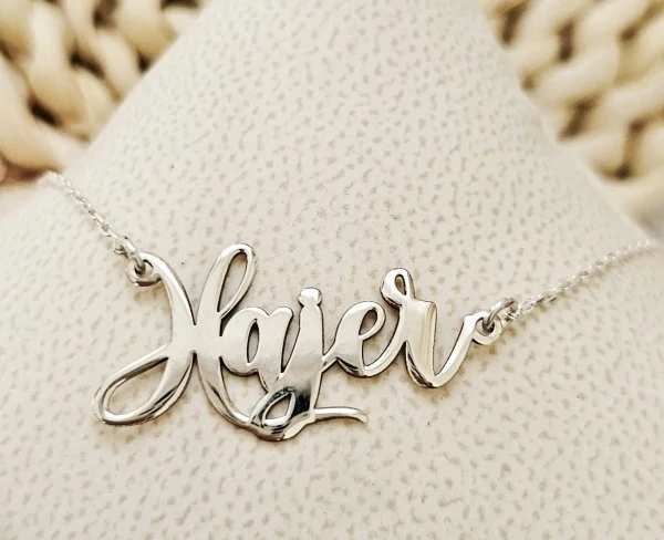 collier prénom personnalisé argent