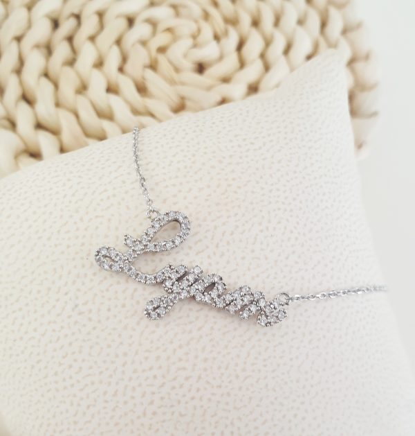 collier prénom personnalisé diamant