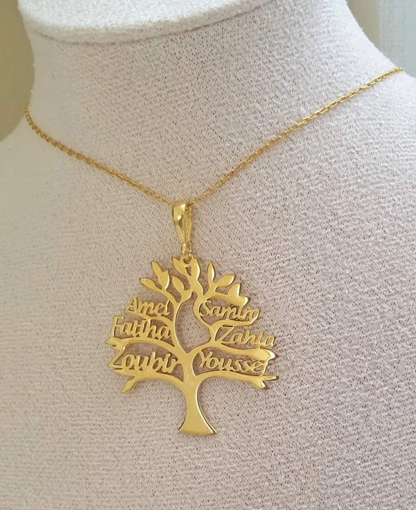 collier prénom personnalisé famille