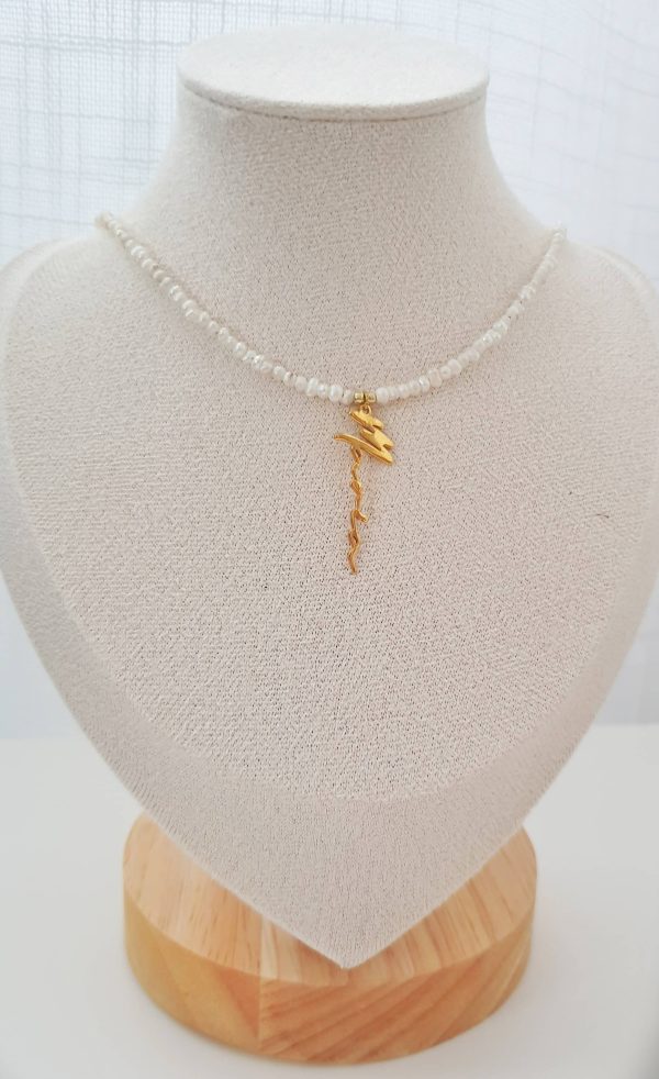 collier prénom personnalisé perle